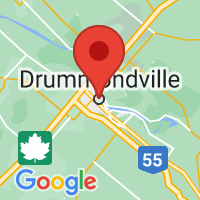 Map of Drummondville, QC CA